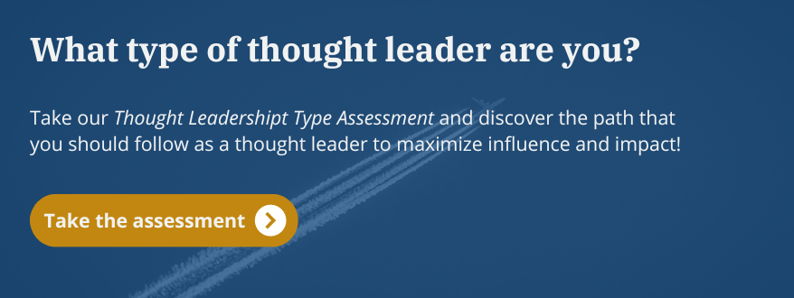 Thought Leadership Type Assessment Promo Banner